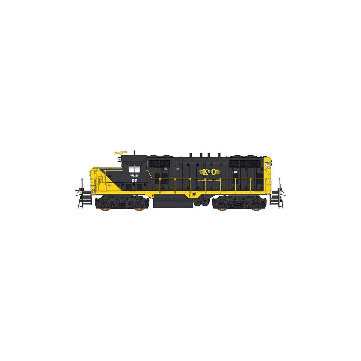 GP16 - Sound and DCC -- Webb Asset Manangement WAMX/WATCO K&O (black, yellow), HO, Intermountain Railway Company 49848S