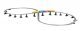 Over-Under Figure-8 Track Pack -- 47-1/4 x 22-1/2′ 120 x 57.2cm, N, Bachmann Industries 44877