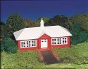 Plasticville Classic Kit - School House -- 6 x 7-1/8′ 15.3 x 18.1cm, HO, Bachmann Industries 45133