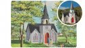 75th Anniversary Cathedral - Plasticville U.S.A.(R) -- Kit - 75th Anniversary Packaging, HO, Bachmann Industries 45195