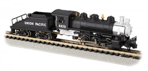 USRA 0-6-0 Switcher w/Slope-Back Tender - Standard DC -- Union Pacific 4425 (black, silver), N, Bachmann Industries 50561