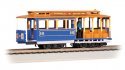Cable Car with Grip Man - Standard DC -- 16 (blue, tan), HO, Bachmann Industries 60528