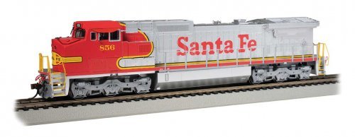GE Dash 8-40CW - Sound and DCC -- Santa Fe 856 (Warbonnet, silver, red), HO, Bachmann Industries 68511