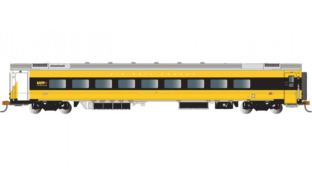 Siemens Venture Coach - VIA Version - Ready to Run -- VIA Rail Canada 2617 (Lumi Scheme, yel, HO, Bachmann Industries 74520