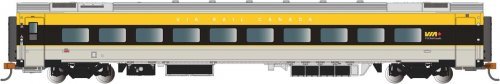 Siemens Venture Coach - VIA Version - Ready to Run -- VIA Rail Canada 2801 (gray, black, yell, N, Bachmann Industries 74556