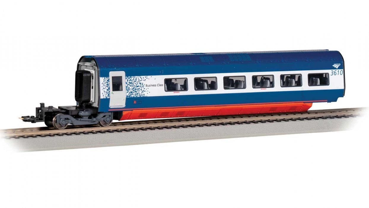 Acela II/Alstom Avelia Business Class Coach - Ready to Run - Spectrum(R) -- Amtrak 3610 (blu, HO, Bachmann Industries 89926