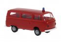 1973-1979 Volkswagen Kombi T2 Passenger Van - Assembled -- Fire Department, Economy (red), HO, Brekina Automodelle 33162