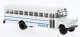 1960s-1970s Dodge S 600 Bus - Assembled -- New York Police Department (white, blue), HO, Brekina Automodelle 61332