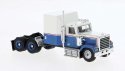 Chevrolet Bison Semi Tractor Only - Assembled -- White, Blue, Red, HO, Brekina Automodelle 85781
