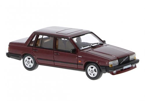 1984 Volvo 740 Sedan - Assembled -- Metallic Red, HO, Brekina Automodelle PCX870663