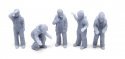Fishermen -- pkg(5), N, All Scale Miniatures 1600994