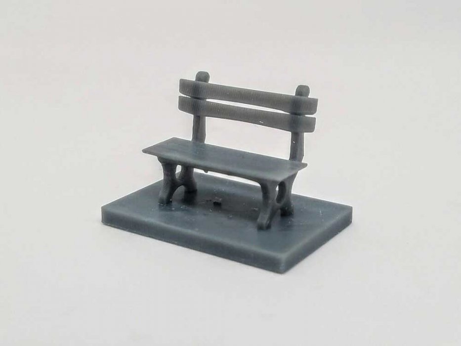 Park Bench -- pkg(5), HO, All Scale Miniatures 870854