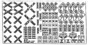 Highway Signs -- Railroad Signs 1900-Present (black, white), HO, Blair Line 101