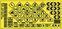 Highway Signs -- Warning 1 1971-Present (black, yellow), HO, Blair Line 105