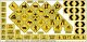 Highway Signs -- Warning 1 1971-Present (black, yellow), HO, Blair Line 105