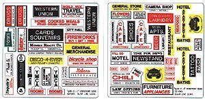 Storefront & Advertising Signs -- Main Street Storefront II, HO, Blair Line 154