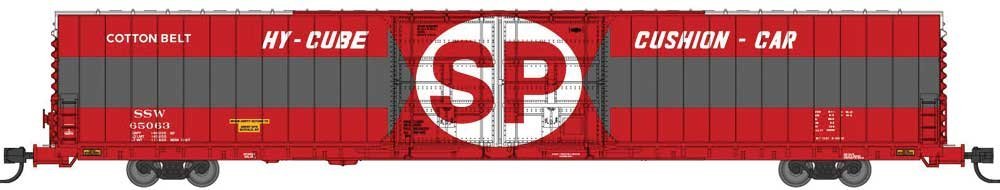 Pullman-Standard 86′ Auto Parts Double-Door Boxcar - Ready to Run -- Cotton Belt SSW 65051 (As-Deli, N, Bluford Shops 86751