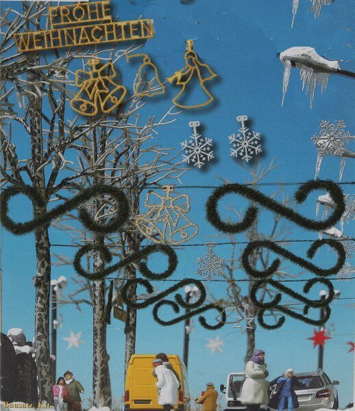 Christmas Street Decor, HO, Busch Gmbh & Co Kg 1061