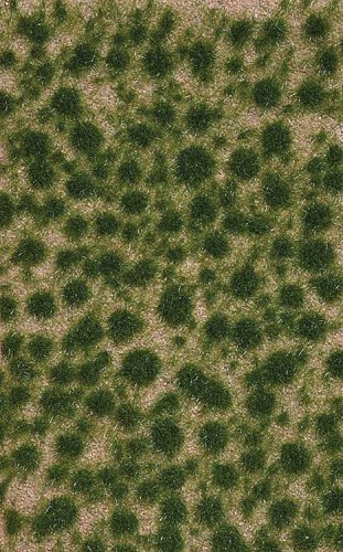 Grass Tuft Sheet -- Short Late Summer Tufts 1/16` .2cm Tall, 5-7/16 x 3-7/16` 13.8 x 8, All Scales, Busch Gmbh & Co Kg 3513