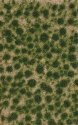 Grass Tuft Sheet -- Short Late Summer Tufts 1/16` .2cm Tall, 5-7/16 x 3-7/16` 13.8 x 8, All Scales, Busch Gmbh & Co Kg 3513