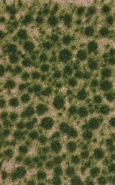 Grass Tuft Sheet -- Short Late Summer Tufts 1/16` .2cm Tall, 5-7/16 x 3-7/16` 13.8 x 8, All Scales, Busch Gmbh & Co Kg 3513