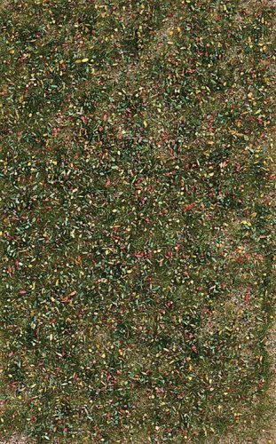 Grass Tuft Sheet -- Late Summer Weed Tufts 3/16` .4cm Tall, 5-7/16 x 3-7/16` 13.8 x 8., All Scales, Busch Gmbh & Co Kg 3543