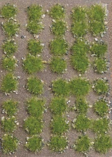 Grass Tufts with Stones -- Spring pkg(40), All Scales, Busch Gmbh & Co Kg 3551