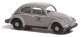 1955 Volkswagen Beetle with Oval Rear Window - Assembled -- German Post (gray, black, German , HO, Busch Gmbh & Co Kg 52964