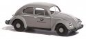 1955 Volkswagen Beetle with Oval Rear Window - Assembled -- German Post (gray, black, German , HO, Busch Gmbh & Co Kg 52964