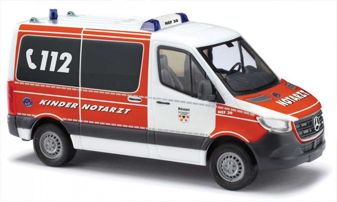 2018 Mercedes-Benz Sprinter SWB High-Roof Ambulance - Assembled -- Kinder NEF Rettungsdienst , HO, Busch Gmbh & Co Kg 53465