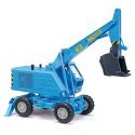 1974 Weimar T174 Mobile Excavator w/Front Bucket - Assembled -- Blue, HO, Busch Gmbh & Co Kg 54270