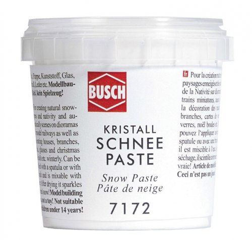 Snow Paste -- 5-5/16oz 150g, HO, Busch Gmbh & Co Kg 7172