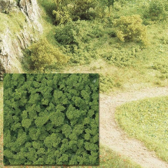 Foam Flock Ground Cover -- Spring Green 16-15/16oz 500ml, All Scales, Busch Gmbh & Co Kg 7361