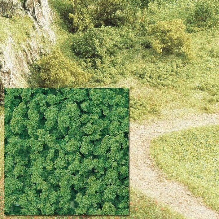 Foam Flock Ground Cover -- Light Green 16-15/16oz 500ml, All Scales, Busch Gmbh & Co Kg 7367