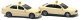 Taxi Set - Assembled -- 1 Each: Audi A4 Sedan & Mercedes-Benz C-Klasse (white), N, Busch Gmbh & Co Kg 8341