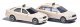 Taxi Set - Assembled -- 1 Each: Audi A4 Sedan & Mercedes-Benz C-Klasse (white), N, Busch Gmbh & Co Kg 8341