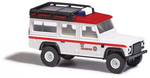 Land Rover - Assembled -- Johanniter (white, red, German Lettering), N, Busch Gmbh & Co Kg 8380