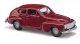1958 Volvo 544 Station Wagon - Economy - Assembled -- Red, HO, Busch Gmbh & Co Kg 89109