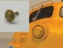 Chicago & North Western F Unit Upper Headlight Mounted Gong Bell -- Brass, HO, Cal Scale 190703