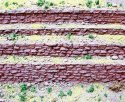 Medium Random Stone Row Wall -- For HO and O Scales, HO, Chooch Enterprises 8303