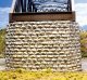 Double-Track Cut Stone Bridge Pier -- Fits Central Valley Double-Track Truss Bridge, HO, Chooch Enterprises 8432