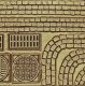 Flexible Roadway - Cobblestone Street Details -- Medium for HO Scale (Matches 214-8656, All Scales, Chooch Enterprises 8657