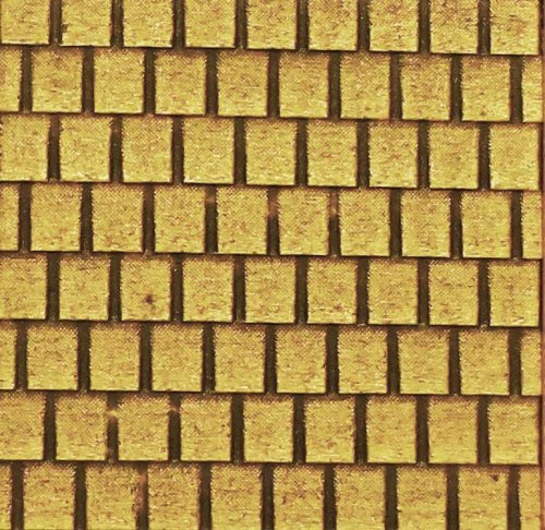 Shake Shingle Roof Sheet -- Medium for HO Scale: 3-3/4 x 12′ 9.5 x 30.5cm, All Scales, Chooch Enterprises 8922