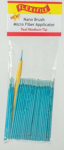 Nano Brush Bulk Pack -- Medium Tip (teal) pkg(100), All Scales, Profile Accessories Inc. N935004B