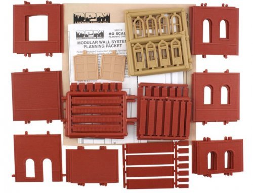Modular Building System(TM) -- 3-in-1 Industrial Building Kit - 8-1/2 x 6′ 21.5 x 15, HO, Design Preservation Models 35100