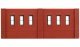 N Scale Modulars System(TM) (Plastic) -- Dock Level Windows pkg(3) 3-1/2′ Wide x 1-13/, N, Design Preservation Models 60102