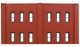 N Scale Modulars System(TM) (Plastic) -- Two-Story 12-Window pkg(3) 3-1/2′ Wide x 1-15, N, Design Preservation Models 60122
