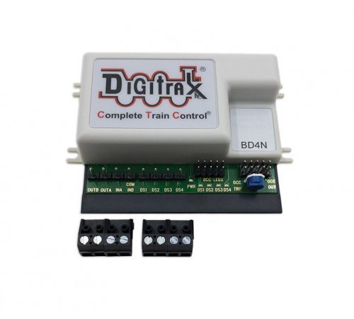 BD4N DCC 4-Block Occupancy Detector, All Scales, Digitrax BD4N