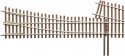 Code 83 Ladder Track System Turnout -- 5d Right Hand Intermediate Ladder, HO, Micro Engineering 14717