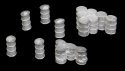 Oil Drums pkg(7), N, Micro Engineering 80146